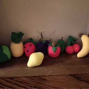 Clay fruit figures